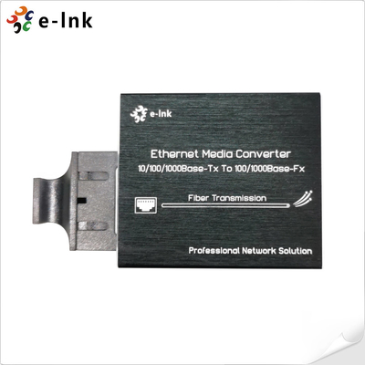 Micro type 10/100/1000Base-Tx to 100/1000Base-Fx Ethernet Media Converter