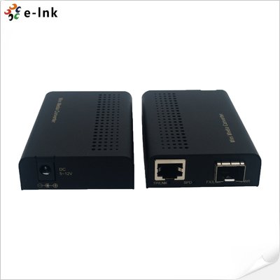 Mini-type 10/100/1000Base-TX to 1000Base-SFP Media Converter