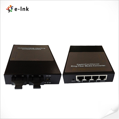 1000M Ring Type Fiber Media Converter