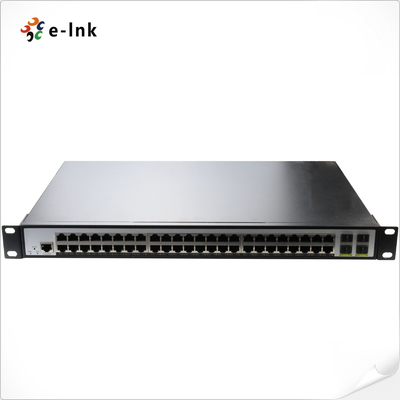 L2+ 48-Port 10/100/1000T 802.3at PoE + 4-Port 100/1000X SFP Managed Switch