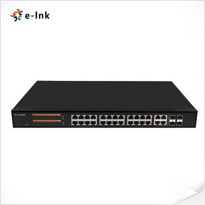 Managed 24-Port 10/100/1000T + 4-Port 100/1000 SFP Combo Ethernet Switch