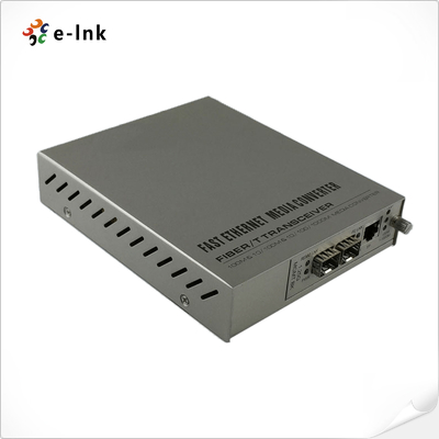1-port 10/100/1000Base-T + 2-port 1000Base-SFP (1+1) Redundant Fiber Media Converter