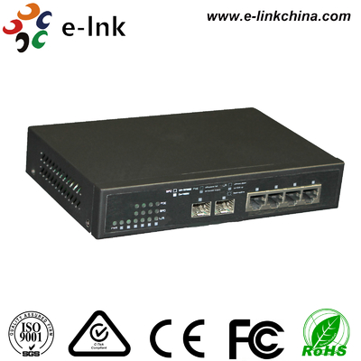 10/100/1000M Managed 2FX + 4TX Fiber Switch