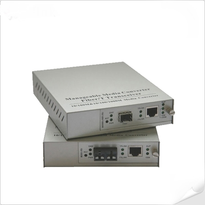 10/100/1000Base-T to 1000Base-X SFP One to One Manageable Media Converter (IEEE802.3ah OAM compliant)
