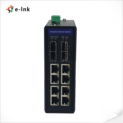 Industrial 8-port 10/100/1000T 802.3at PoE + 4-port 100/1000X SFP Managed Ethernet Switch