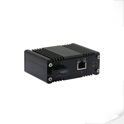 Mini Industrial 1000BASE-X to 10/100/1000BASE-T 90W PoE++ Media Converter