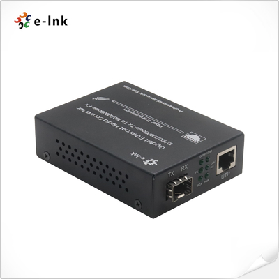 Media Converter 10/100/1000M Gigabit Ethernet(with External Power Supply) SFP Slot