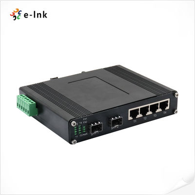 quality Industrial 4-port 10/100/1000T 802.3bt PoE + 2-port 100/1000X Ethernet Switch factory