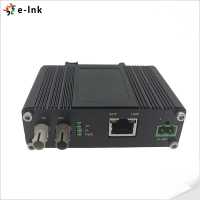 Mini Industrial 10BASE-T to 10BASE-FL Ethernet Media Converter