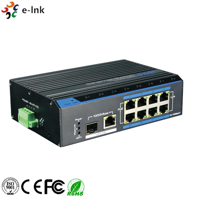Industrial 8 Ports PoE(250M) Fast Ethernet Switch