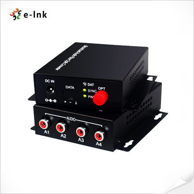 4Ch RCA Audio over Fiber Optical Converter