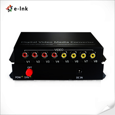 4Ch Bi-directional RCA Audio over Fiber Optical Converter
