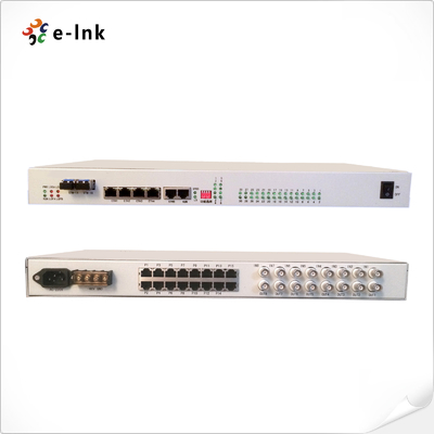 30Ch FXO/FXS + 4Ch E1 + 4Ch Fast Ethernet over STM-1 SDH Fiber Multiplexer