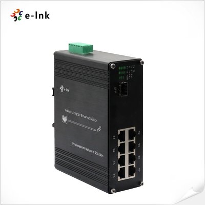 Industrial 8-Port 10/100Base-TX + 1-Port 100BASE-FX Ethernet Switch