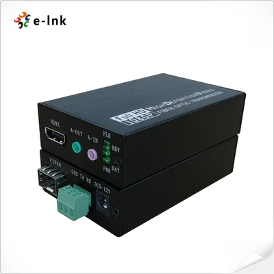 1Ch HDMI + 1Ch Bidirectional Stereo Audio + 1Ch RS232 over Fiber Optic Extender Compliance with HDMI 1.4B 3D and HDCP 1.2 standard