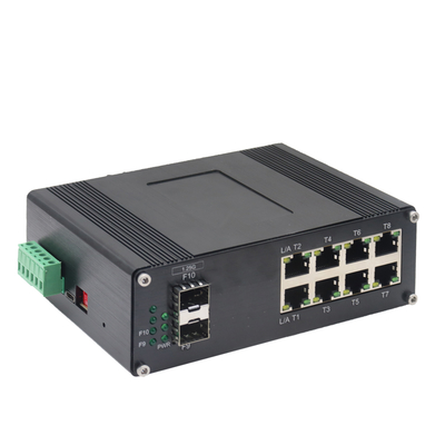 Industrial 8-Port 10/100/1000T + 2-Port 1000X SFP Managed Ethernet Switch