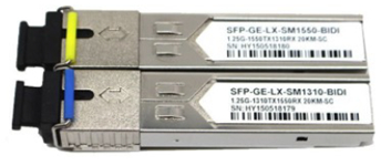 1.25Gbps SFP Bi-Directional Transceiver, 60km Reach 1490nm TX / 1550nm RX