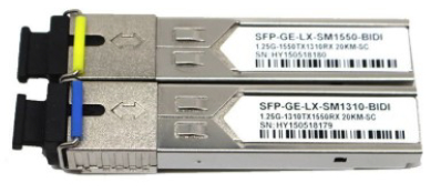 1.25Gbps SFP Bi-Directional Transceiver, 3km Reach 1550nm TX / 1310nm RX