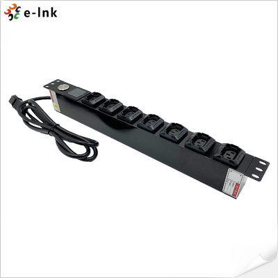 19 Inch 1U 8 Port Metered PDU Build-in Power meter with OLED display