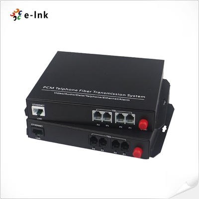 4Ch POTS（FXO/FXS）Telephone over Fiber Mux