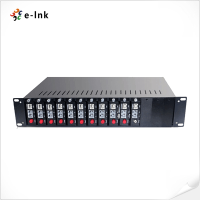 14-slots 2U Telephone Fiber Mux Rack