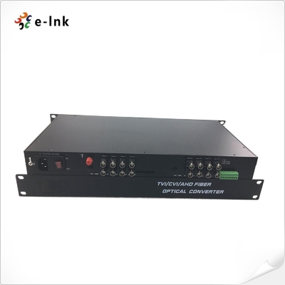 16Ch 5MP HD-Video 4-in-1 Video Fiber Converter Support 5MP 4MP 3MP 1080P 720P Camera