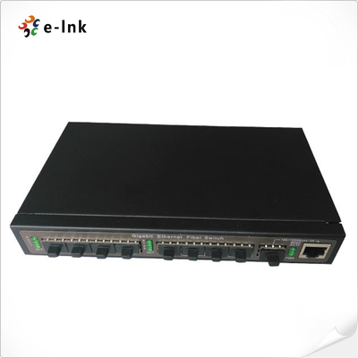 8x100M SFP ports + 1x1000M SFP port /TP port (Combo) uplink Managed Fiber Switch