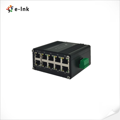Mini Industrial 10-Port 10/100/1000M Gigabit Ethernet Switch Compact DIN Rail