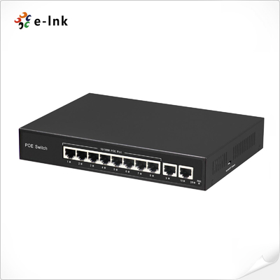 8-port 10/100BASE-T PoE and 2-port 100BASE-T Uplink Ethernet Switch