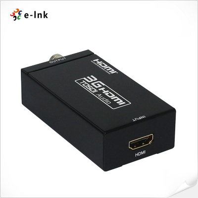 HDMI to 3G-SDI Converter Supports SDI output distance up to 100 meters (3G-SDI) 200 meters (HD-SDI) or 300 meters (SD-SDI)
