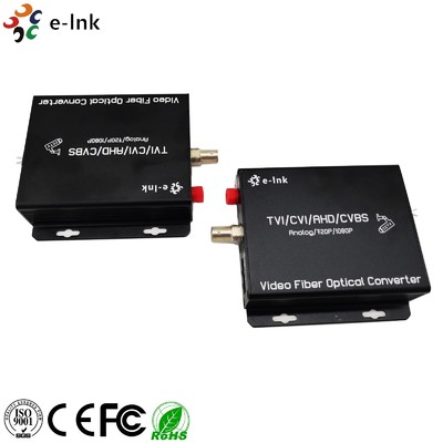 1Ch HD-AHD/HD-CVI/HD-TVI/CVBS 4-in-1 Video Fiber Converter