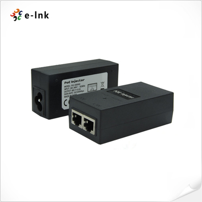 10/100/1000Mbps 24V 24W POE Injector with Power Cord Remotely power Equipment Through CAT 5/6 Cable up to 100m (328ft)