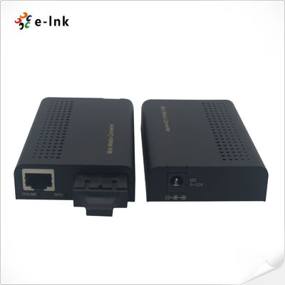 Mini 10/100/1000Base-TX to 1000Base-FX Fiber Media Converter