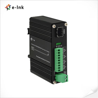 Industrial RS232 RS485 RS422 Fiber Optic Modem Converter 2Mbps 80km DMX512 DIN Rail