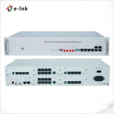 quality 155Mbps 24 E1 Channels SDH Multiservice Access Platform with 1U Chassis and STM-1 SDH Multiplexer factory