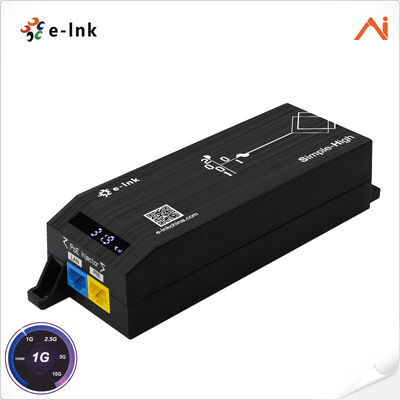 quality 1-Port 10/100/1000Base-T IEEE802.3at PoE+ 30W to 1-Port 10/100/1000Base-T
AI Smart PoE+ Injector with LED Screen Display  factory