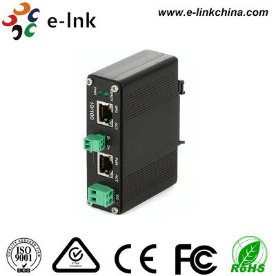 Pow Extender Industrial 10/100Base-TX Ethernet over UTP with PoE+ PoW Extender