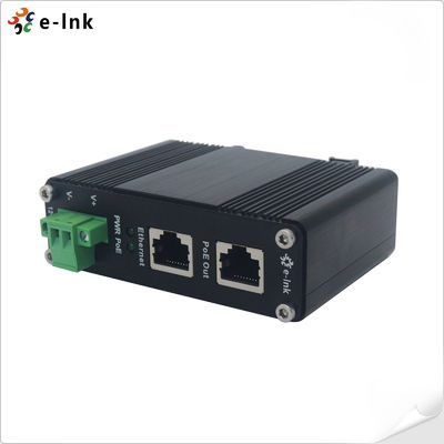 12~48V DC Power Input Industrial Gigabit PoE+ Injector with Extensive ...